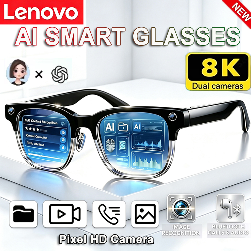Smart Home Ai - Kacamata Pintar AI Lenovo 8K HD,