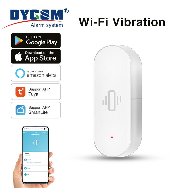 Smart Home Features - Sensor Getaran WiFi Tuya, Deteksi Sensitif,