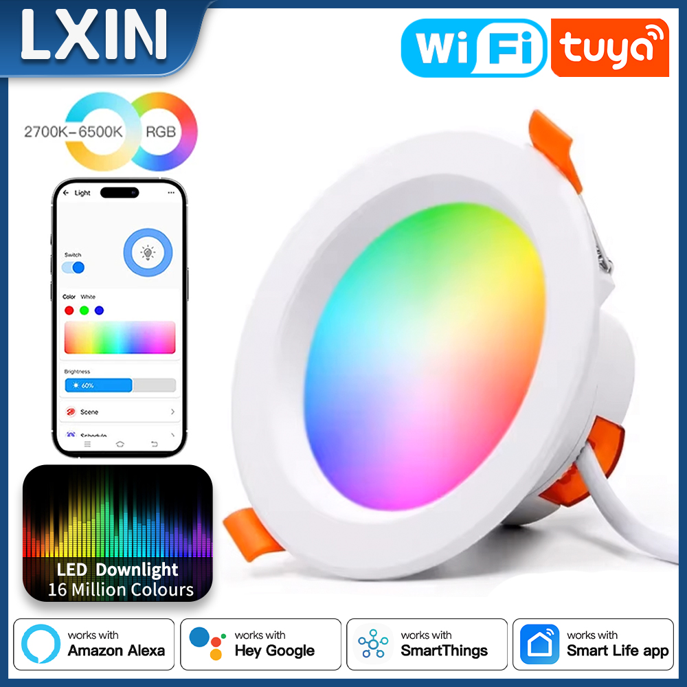 Wifi Led Dimmer - Lxin Tuya Downlight WIFI, Lampu Sorot