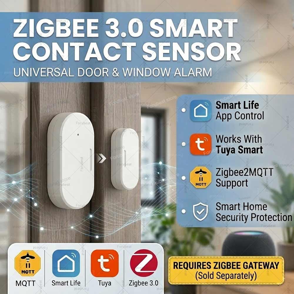 Smart Home Mqtt - Tuya Zigbee Sensor Pintu Jendela Sensor