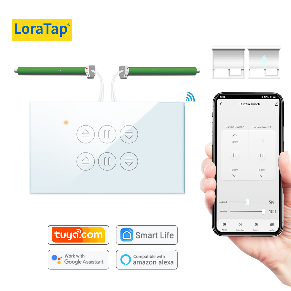 Smart Home Blinds - LoraTap Tuya Sakelar Tirai AS untuk