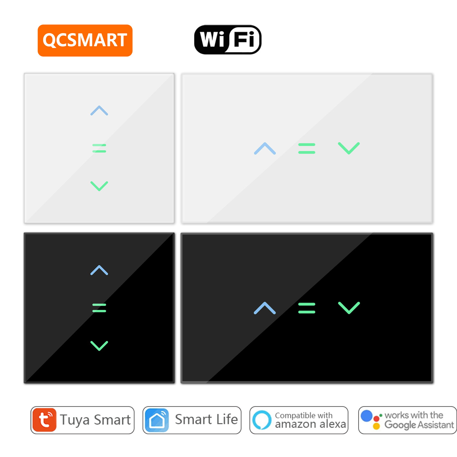 Smart Home Blinds - QCSMART Roller Shutter tombol tirai lampu