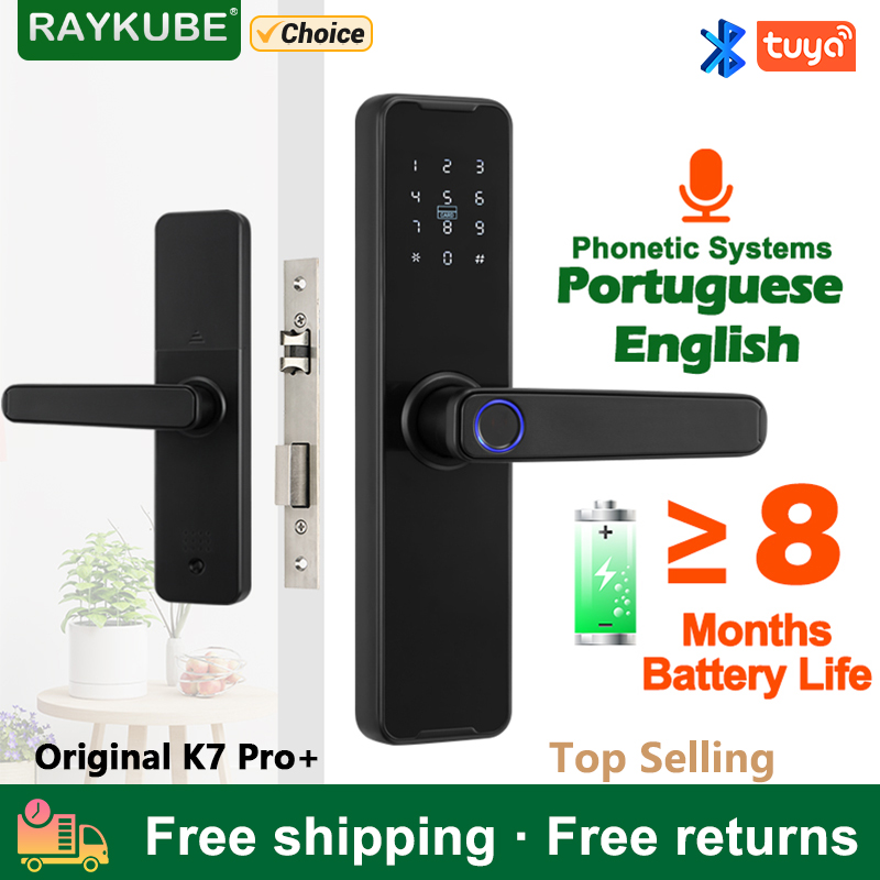 Smart Home Ezviz - RAYKUBE kunci pintu biometrik sidik jari,