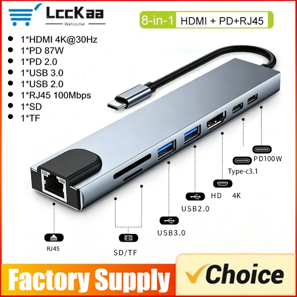Smart Home Hub 2 - 8In1/2 7in1/2 USB C Hub Tipe