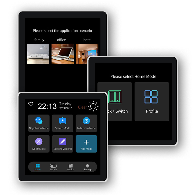 Smart Home Display - FUERS Layar Sentuh 4 Inci Sakelar