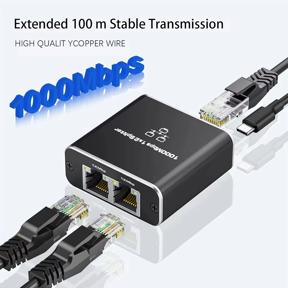 Smart Home Hub 2 - Pembagi Jaringan 1000Mbps Hub 1 ke