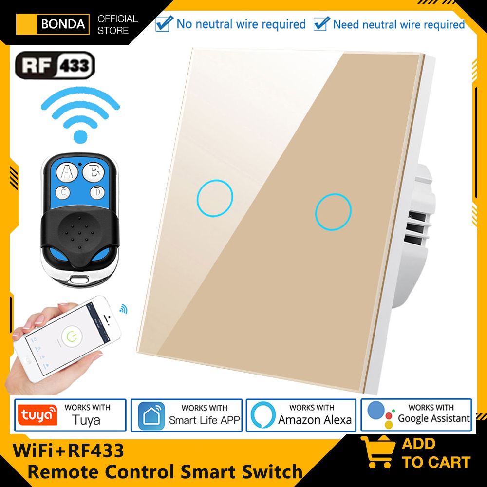 Smart Home Life - Tuya EU WiFi + RF433 Sakelar