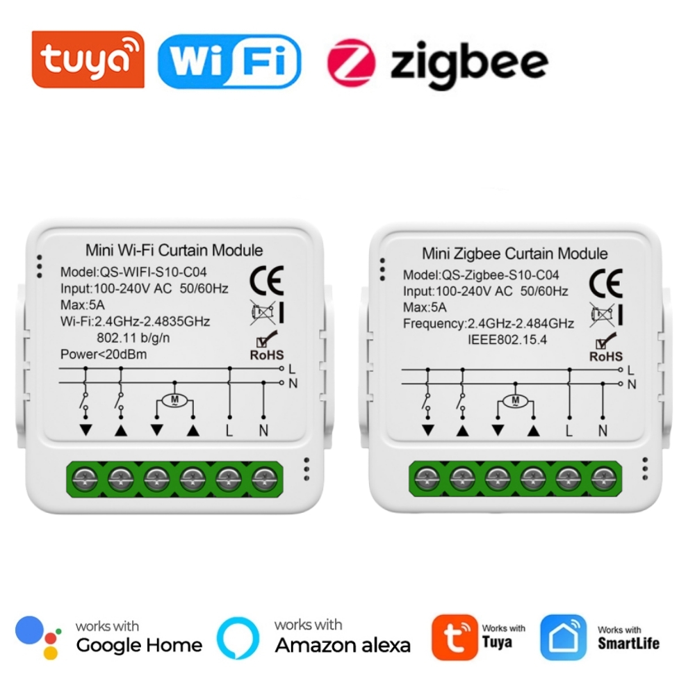 Smart Home Living Room - Tuya WiFi Zigbee Modul Sakelar Tirai