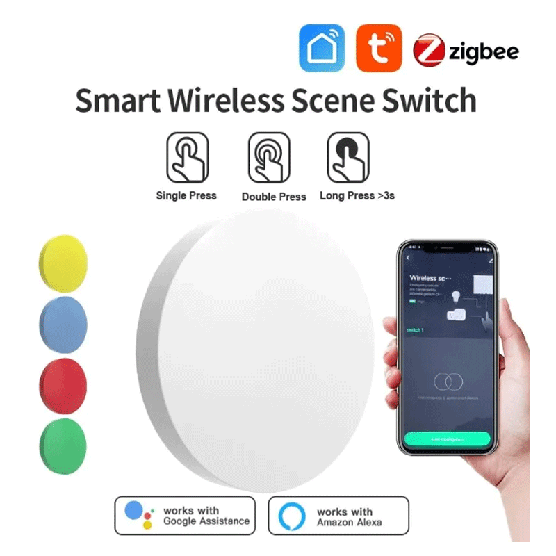 Tuya ZigBee Tombol Nirkabel Pi - Smart Home Life ulasan dan harga