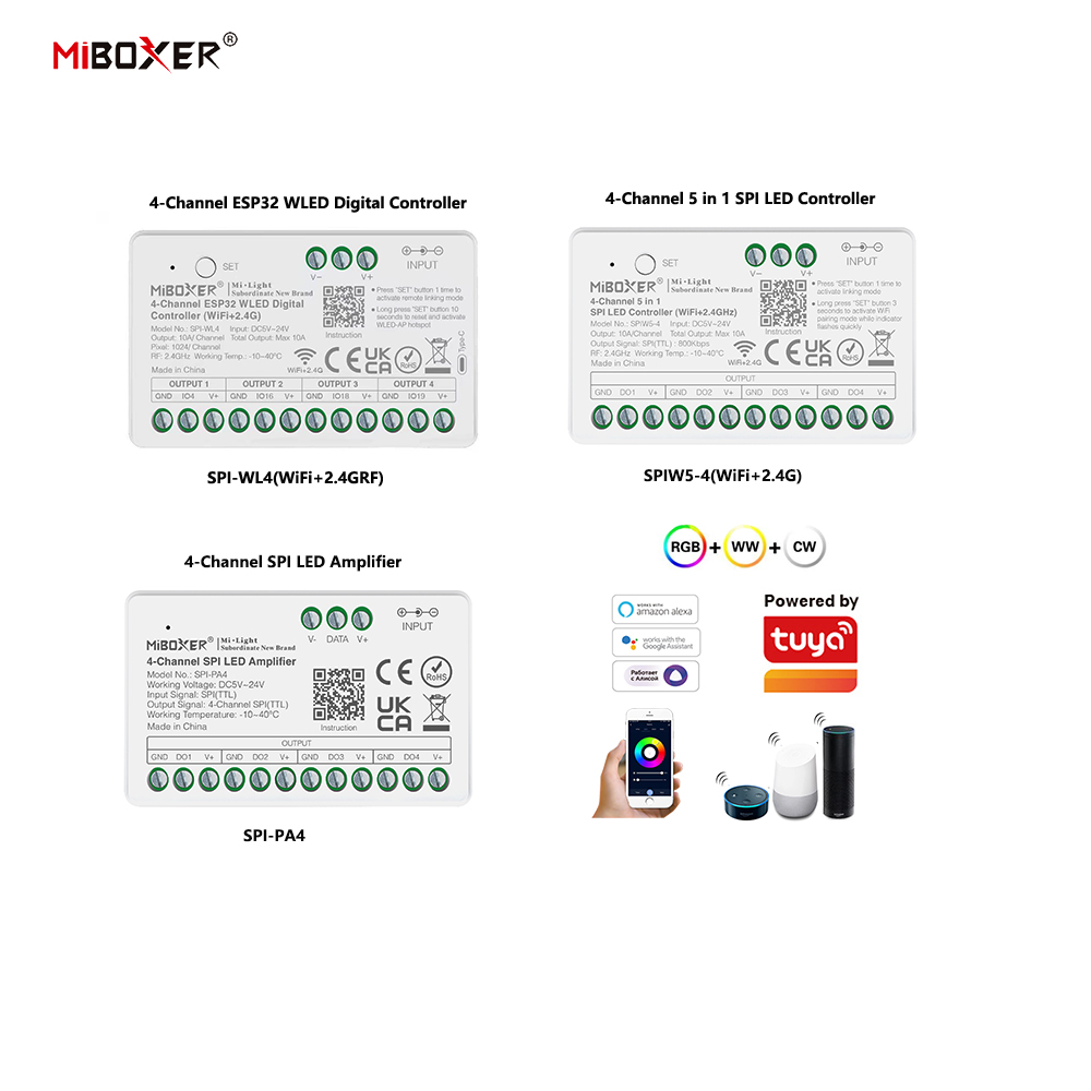 Miboxer SPIW5-4 5in1 SPI Penge - Wifi Led Dimmer ulasan dan harga
