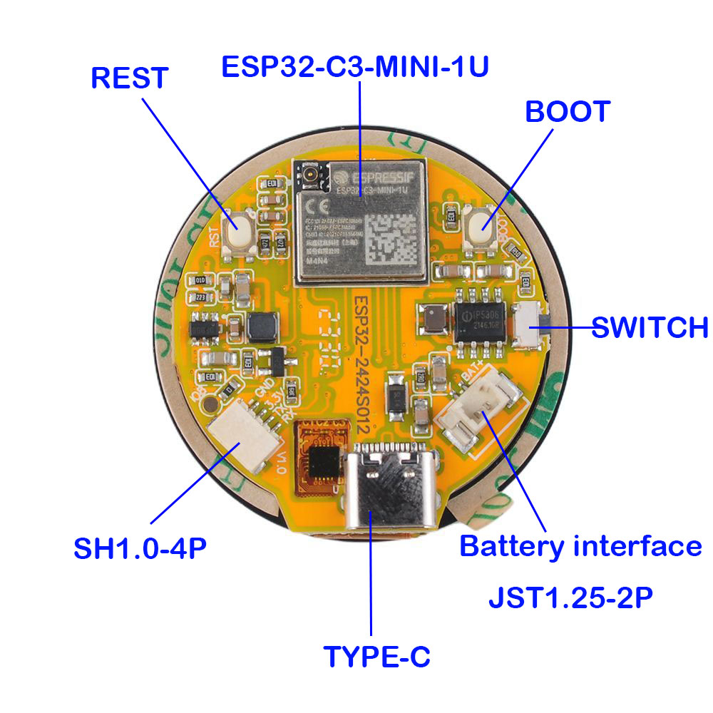 Layar ESP32 1.28 inci ESP32-C3 - Smart Home Features ulasan dan harga