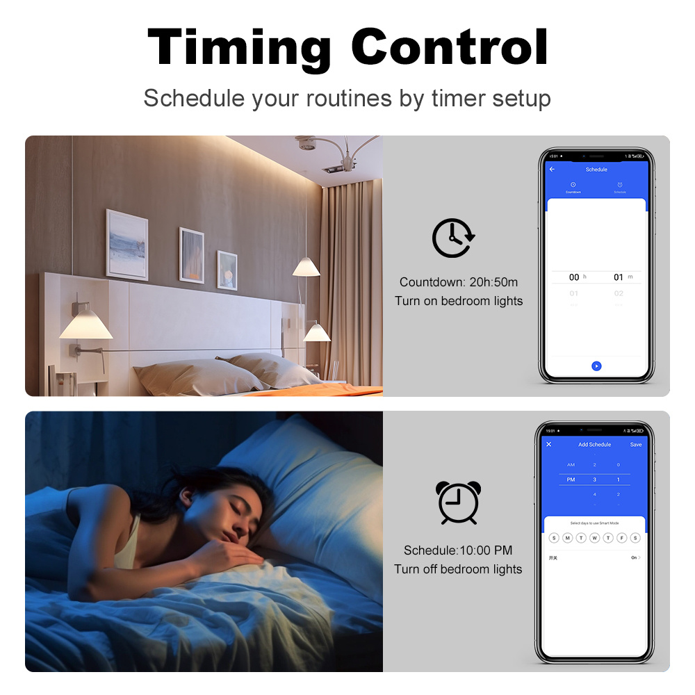 Sakelar Zigbee Pintar Manhot T - Smart Home Life ulasan dan harga