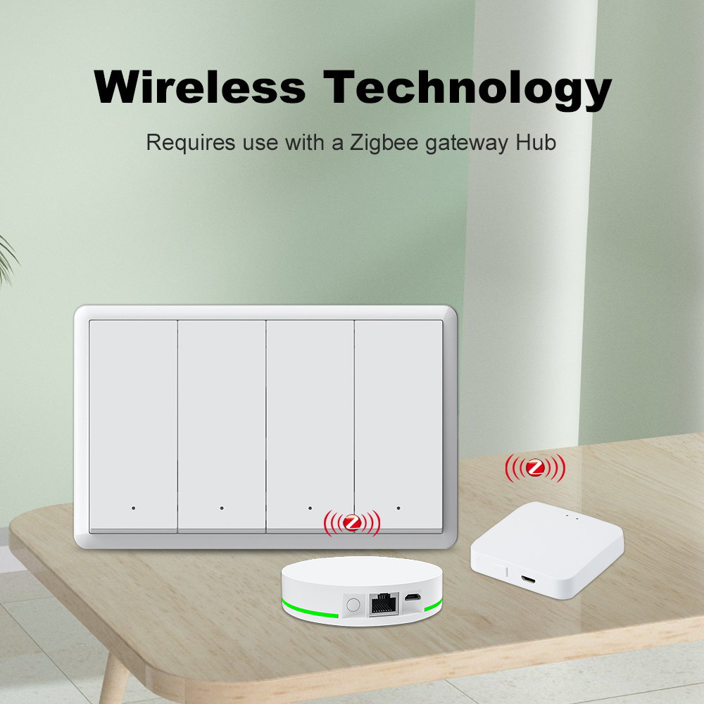 Sakelar Zigbee Pintar Manhot T - Smart Home Life ulasan dan harga