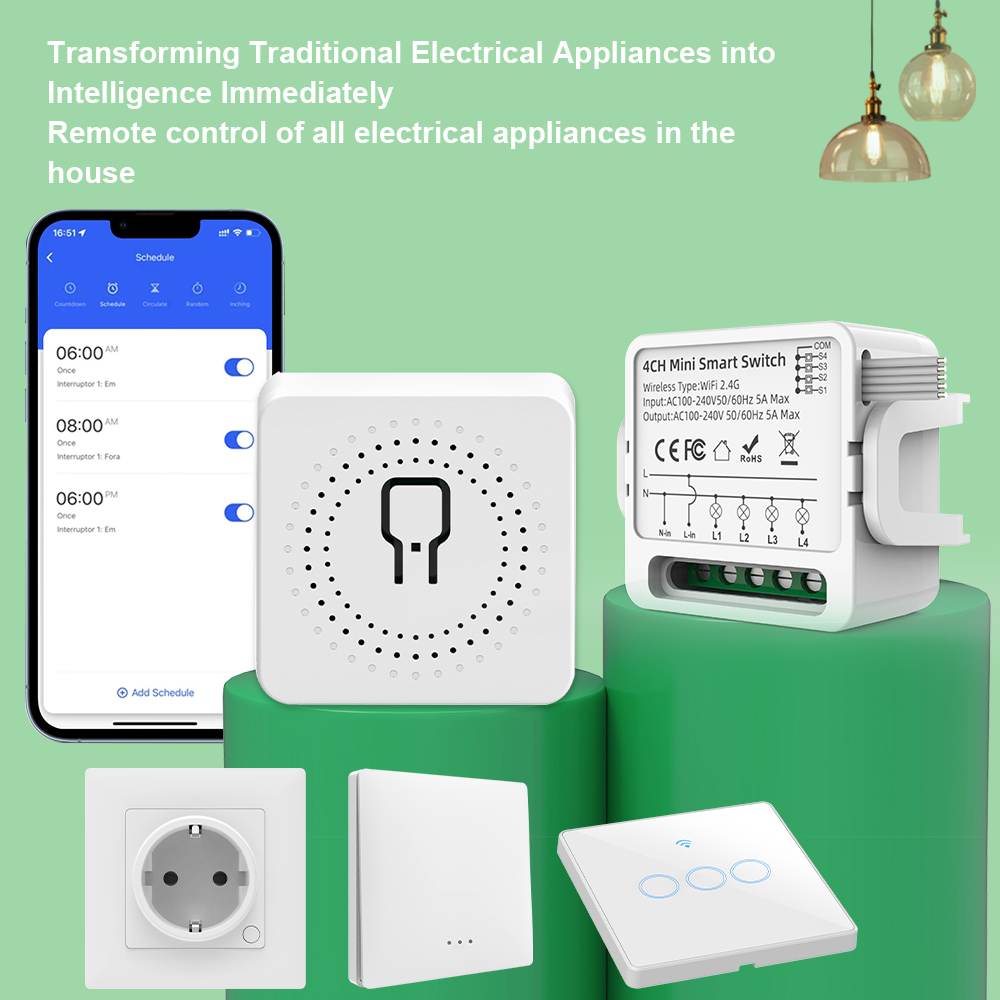 Tuya WiFi Smart Switch 1/2/3/4 - Smart Home Life ulasan dan harga