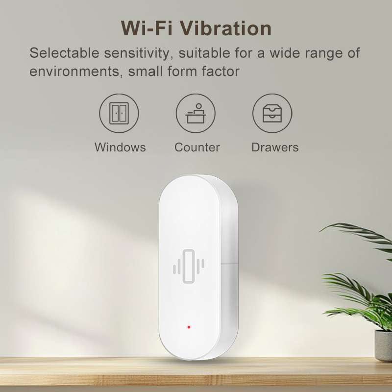 Sensor Getaran WiFi Tuya, Dete - Smart Home Features ulasan dan harga