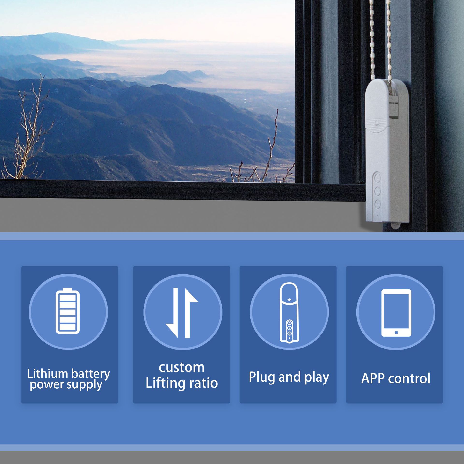 Motor Senyap Motor Rol Buta El - Smart Home Blinds ulasan dan harga