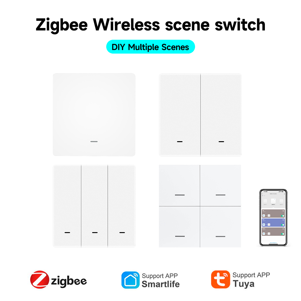 Tuya ZigBee 3.0 Sakelar Adegan - Smart Home Knx ulasan dan harga