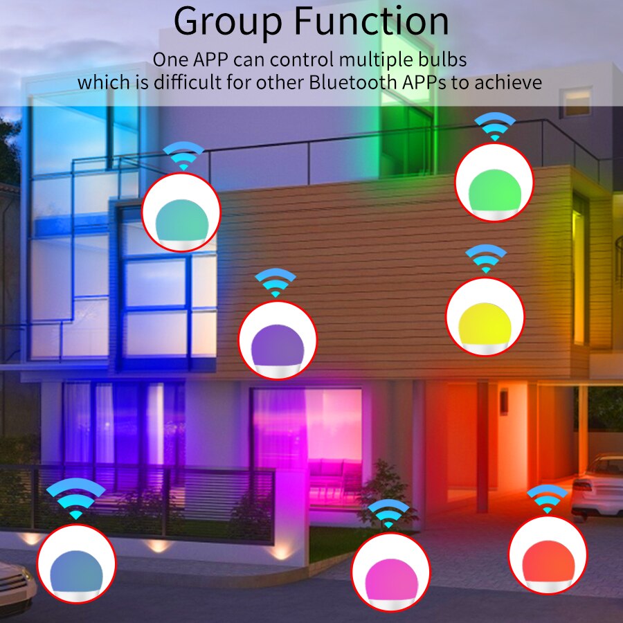 Lampu LED Pintar WiFi E27 RGBC - Wifi Led Dimmer ulasan dan harga