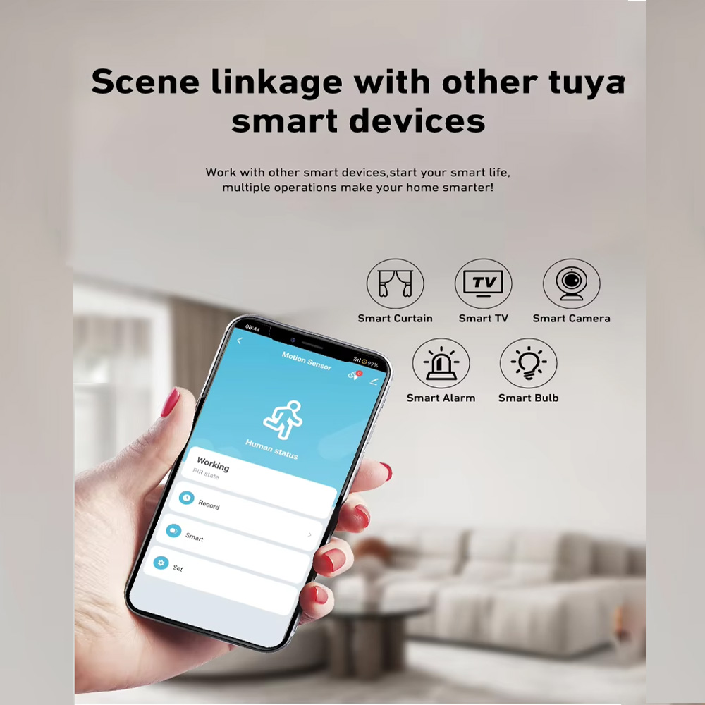 Sensor Gerak PIR Cerdas WiFi Z - Smart Home Features ulasan dan harga