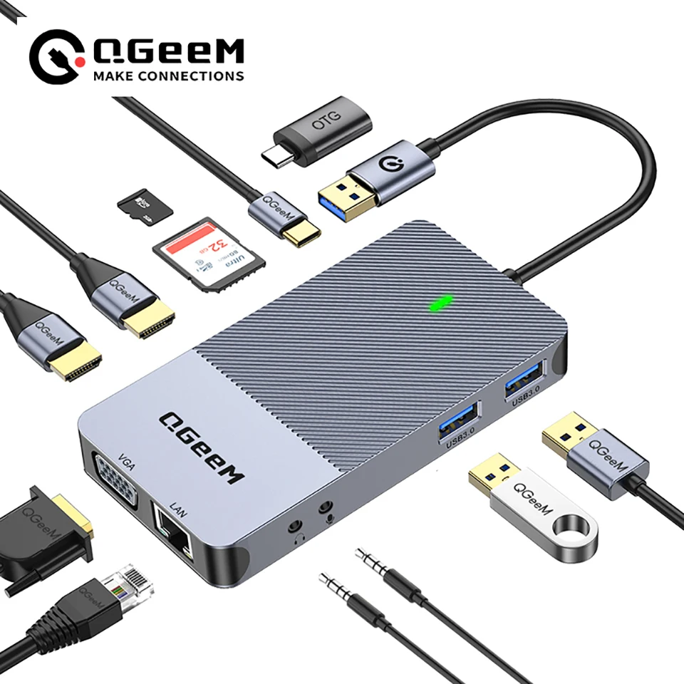QGeeM USB 3.0 Docking Station, - Smart Home Hub 2 ulasan dan harga