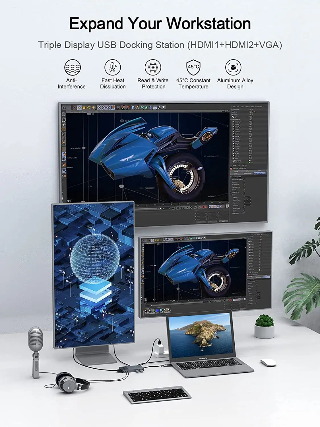 QGeeM USB 3.0 Docking Station, - Smart Home Hub 2 ulasan dan harga