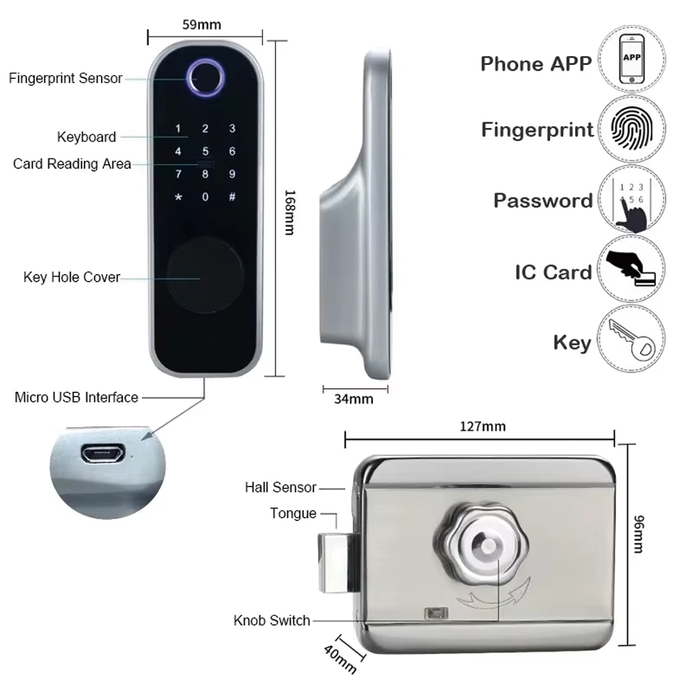 TYSH Tuya Kunci Pintu Cerdas J - Smart Home Ezviz ulasan dan harga
