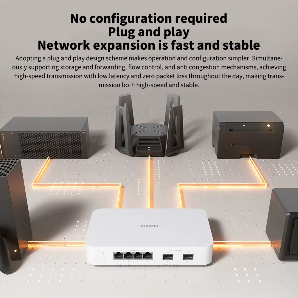 Baru Xiaomi 10G Ethernet Switc - Smart Home Hub 2 ulasan dan harga