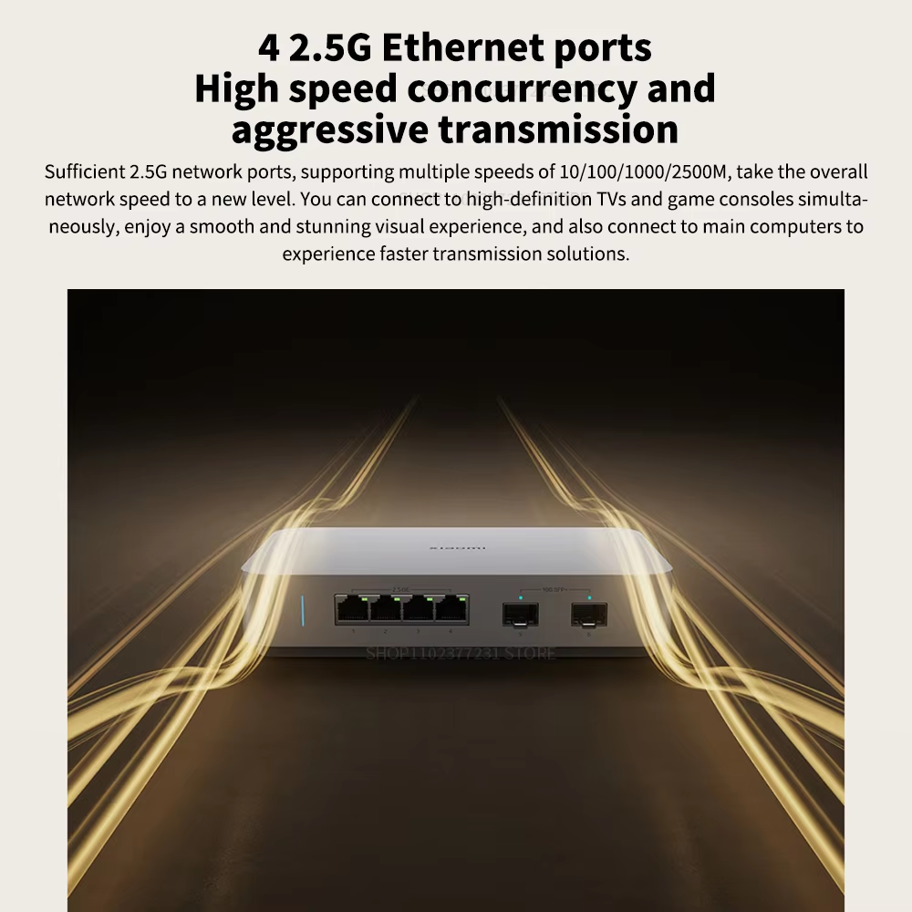 Baru Xiaomi 10G Ethernet Switc - Smart Home Hub 2 ulasan dan harga