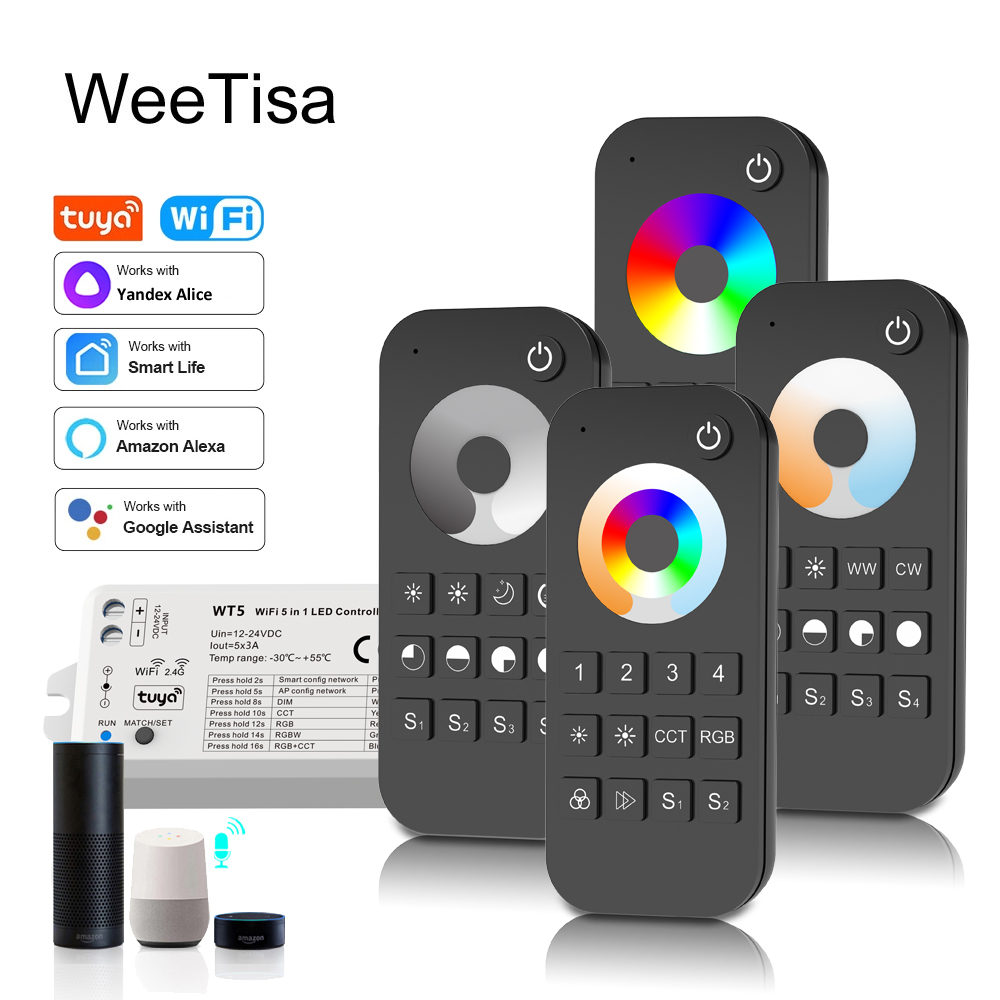 Pengontrol Strip LED 5 in 1, 1 - Wifi Led Dimmer ulasan dan harga