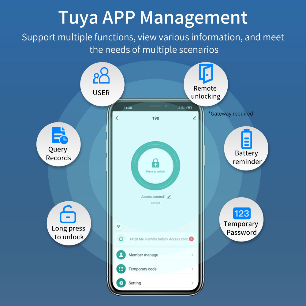 IP54 kunci pintu pintar Tuya B - Smart Home Ezviz ulasan dan harga