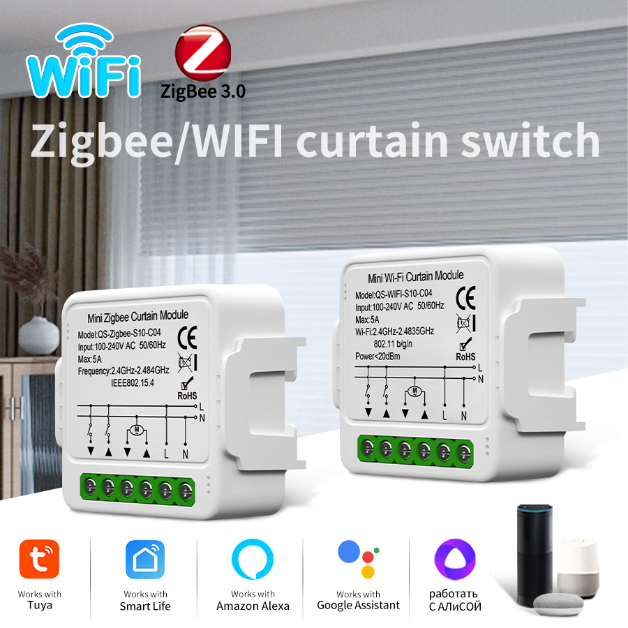 Tuya Smart ZigBee/WiFi Modul S - Smart Home Blinds ulasan dan harga