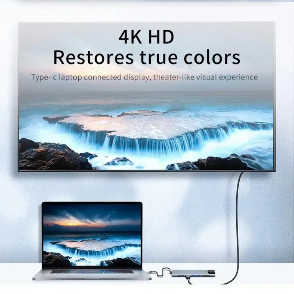 8In1/2 7in1/2 USB C Hub Tipe C - Smart Home Hub 2 ulasan dan harga