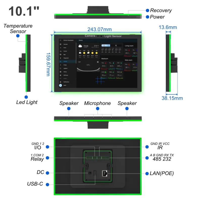 Panel Rumah Pintar Home Assist - Smart Home Display ulasan dan harga