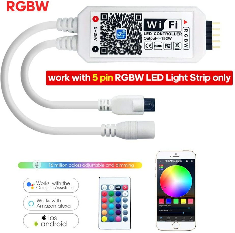 Pengontrol LED Wifi DC12V RGBW - Wifi Led Dimmer ulasan dan harga