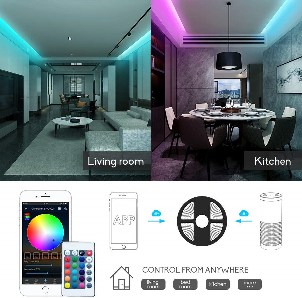 Pengontrol LED Wifi DC12V RGBW - Wifi Led Dimmer ulasan dan harga