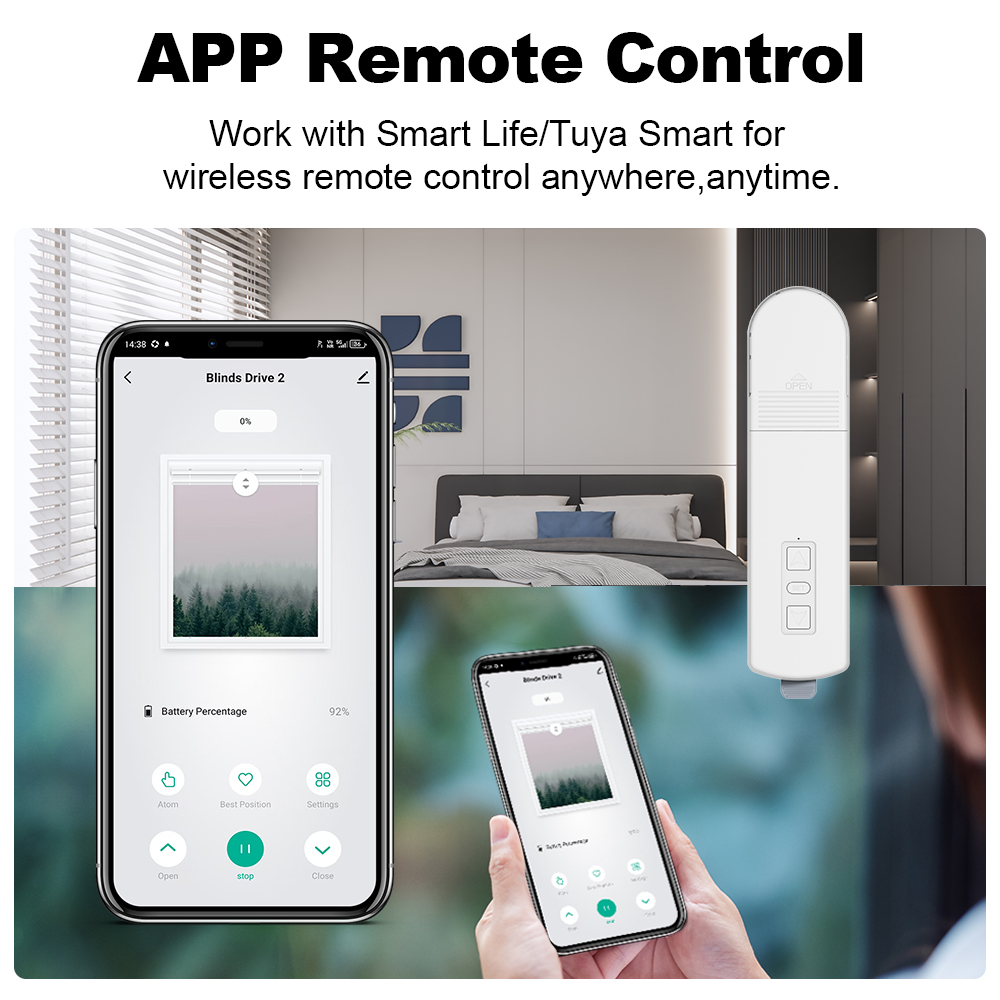 MANHOT Motor Tirai Pintar WiFi - Smart Home Blinds ulasan dan harga