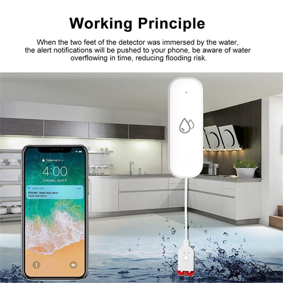 Sensor Alarm Kebocoran Air Zig - Smart Home Life ulasan dan harga